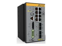 Allied Telesis AT IE360-12GHX - switch - industrial - 8 ports - Managed - TAA Compliant