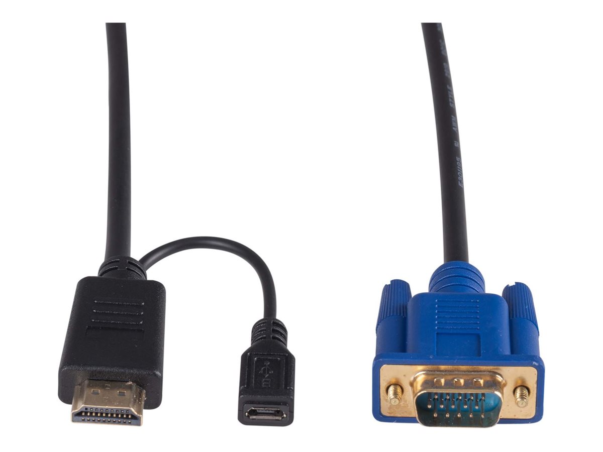 Dynamix C-HDMIVGA-2M adapter cable 2 Product shot Front 79800