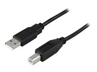 DELTACO USB 2.0 USB-kabel 50cm Sort