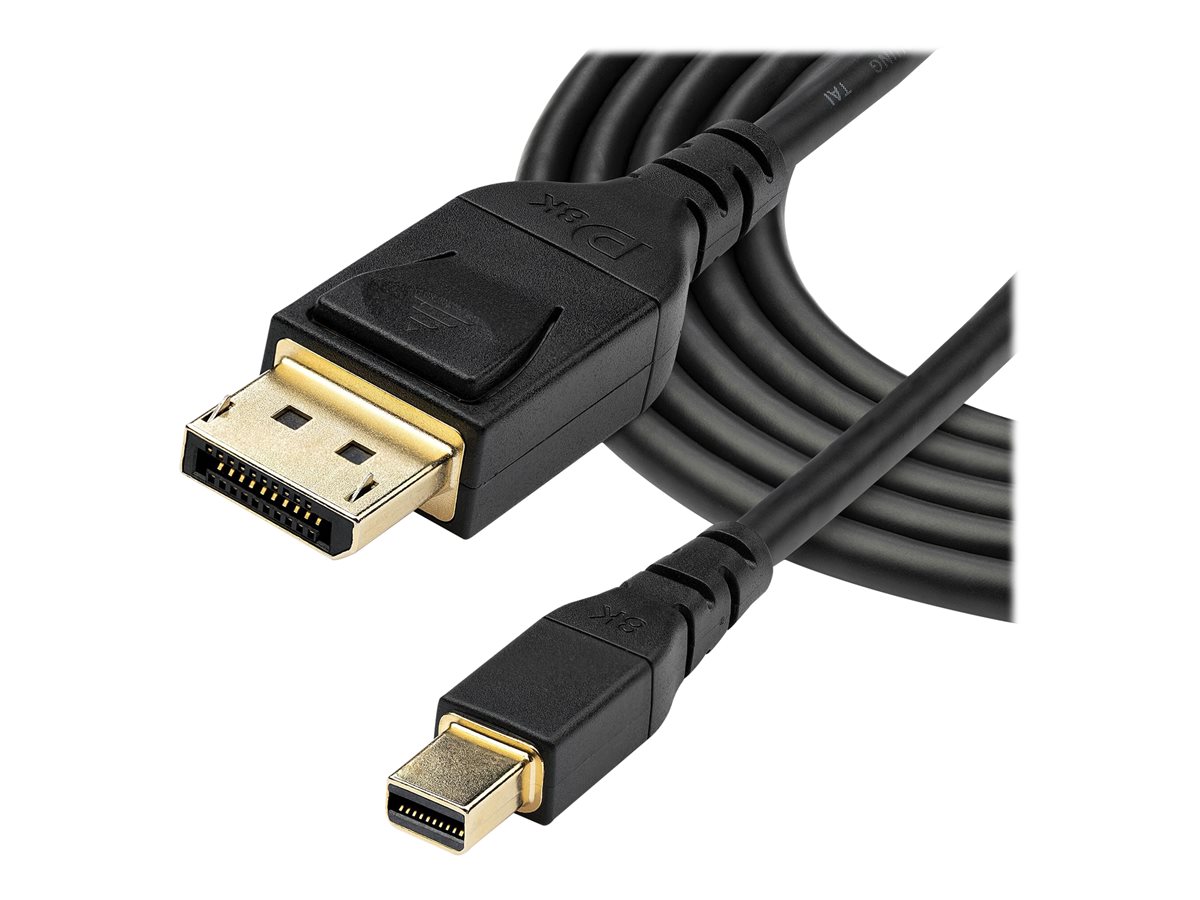 StarTech.com 3ft (1m) VESA Certified Mini DisplayPort to DisplayPort 1.4 Cable, 8K 60Hz HBR3 HDR, Super UHD mDP to DP 1.4 Cord, Slim (34 AWG) Ultra HD 4K 120Hz, Monitor/Video Cable - mDP to DP Cable (DP14MDPMM1MB) - kabel DisplayPort - Mini DisplayPort do DisplayPort - 1 m – foto 3