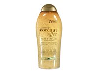 OGX Smoothing +Coconut Coffee Scrub & Body Wash - 577ml
