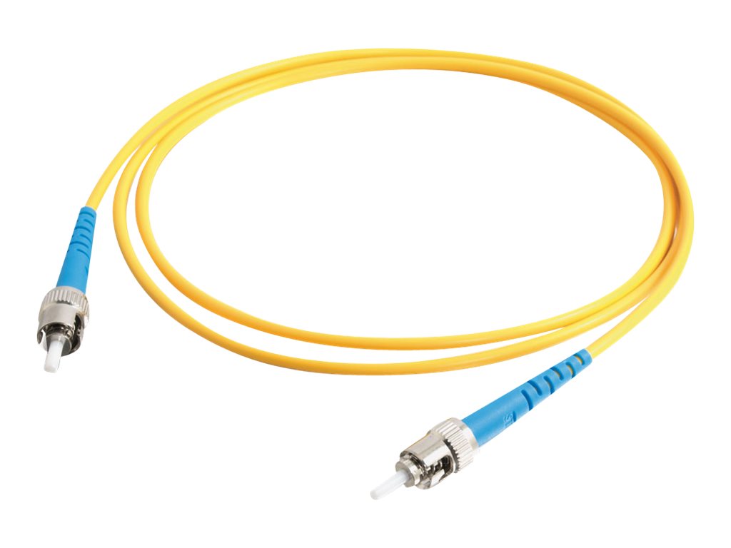 C2G 20m ST-ST 9/125 Simplex Single Mode OS2 Fiber Cable - LSZH - Yellow - 65ft - patch cable - 20 m - yellow