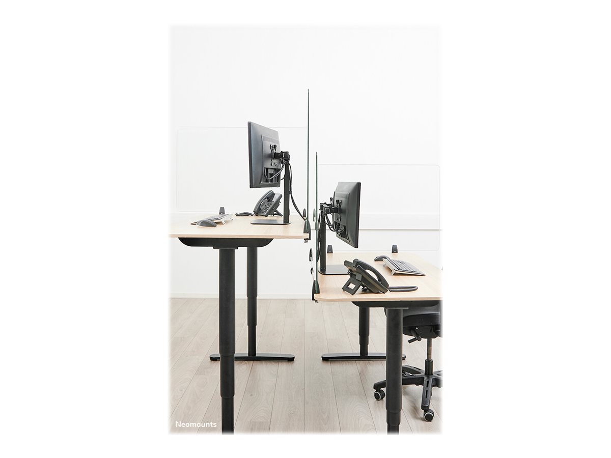 Neomounts NS-GLSPROTECT140 - rozdělená obrazovka - montáž na pracovní stůl - 138 x 65 cm - průhledná – foto 8