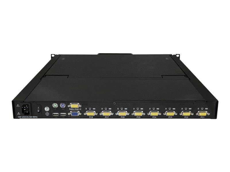 Console 1U KVM rack 19'' pour baie serveur