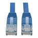 Eaton Tripp Lite Series Cat6 Gigabit Snagless Molded Flat (UTP) Ethernet Cable (RJ45 M/M), PoE, Blue, 25 ft. (7.62 m)