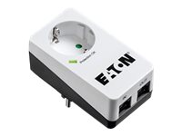 Eaton Protection Box 1 Tel@ DIN - ?berspannungsschutz - AC 220-250 V - 4000 Watt - Ausgangsanschl?sse: 1 - wei?
