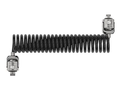 Compulocks T-bar Dual Head Coiled Keyed Cable Lock