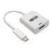 Tripp Lite USB C to HDMI 4K Adapter Converter USB Type C 3.1 Thunderbolt 3 Compatible M/F White 6in