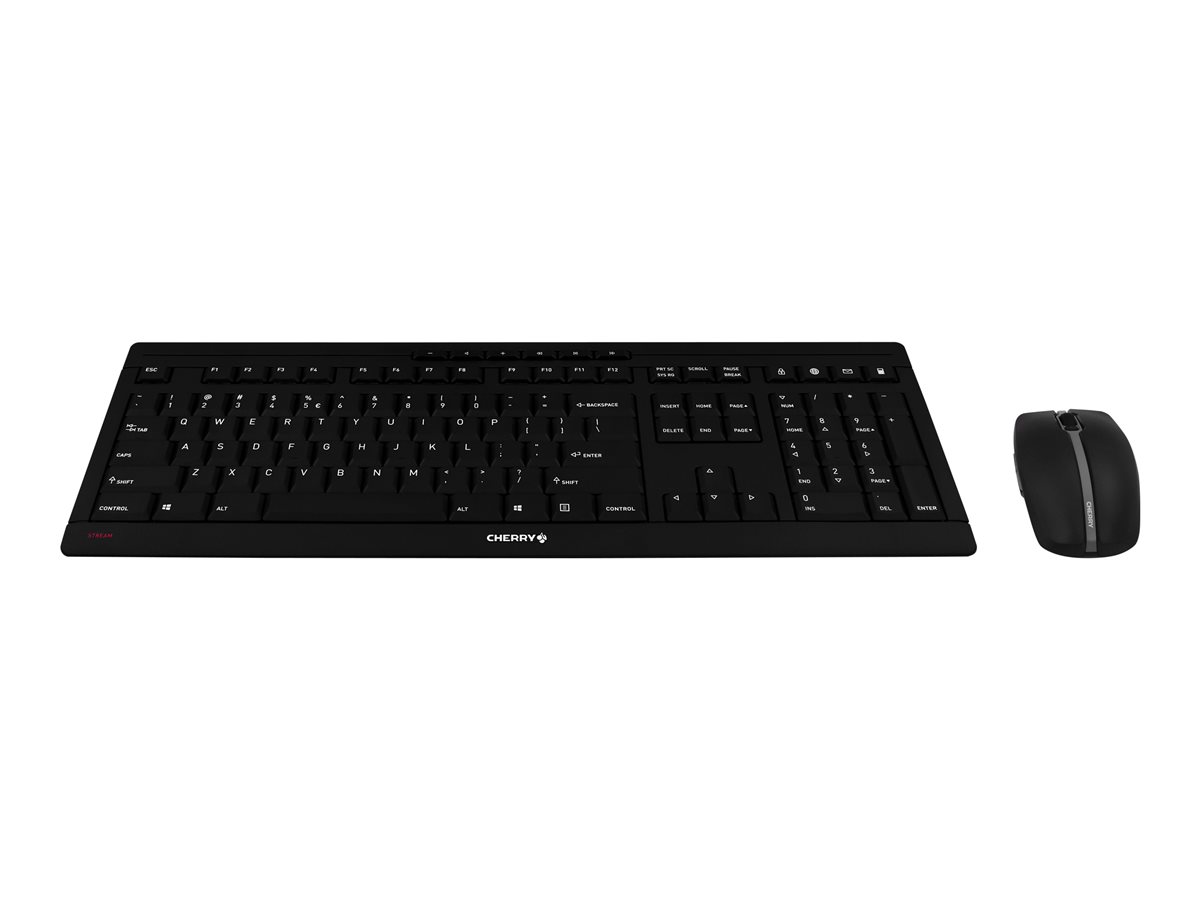 CHERRY STREAM DESKTOP - klávesnice a sada myši - anglická - černá Vstupní zařízení – foto 2