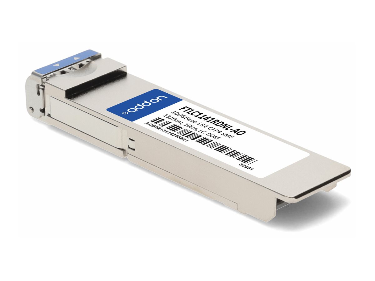 AddOn - CFP4 transceiver module (equivalent to: Finisar FTLC1141RDNL)