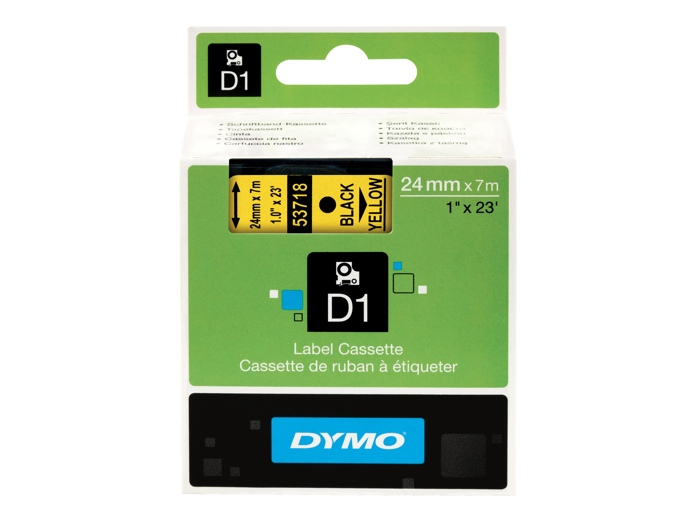 DYMO D1 label tape 1 cassette(s) Roll (2.4 cm x 7 Product shot Front 79950