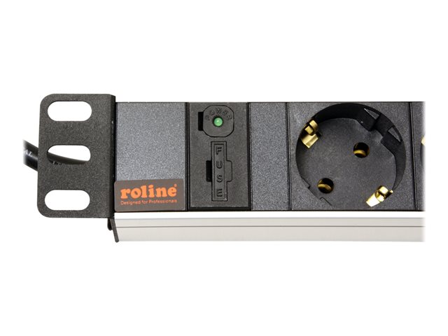 ROLINE 8x Schuko 19i Rack Mounted PDU(B) 19.07.1622