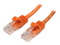 StarTech.com 2m Orange Cat5e / Cat 5 Snagless Patch Cable - patch cable - 2 m - orange