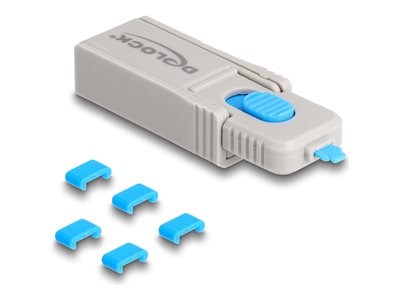 DELOCK Type-C Port Blocker Set f Type-C Kabel & Adapter