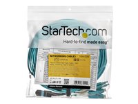 Startech MTP to LC Breakout Cable - 30 ft / 10m - OM3 Multimode - 40Gb - Pull Tab - Plenum - MPO / MTP Connector - Fiber Opti