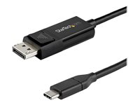 StarTech.com 24 pin USB-C han (input) -> 20 pin DisplayPort hun (output) 1 m Sort