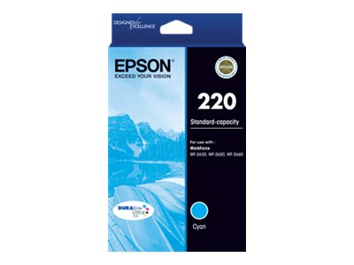 Epson 220 cyan original ink Product shot Front 79200