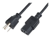 2direct Strøm IEC 60320 C13 Power NEMA 5-15P (male) Sort 1.8m Strømkabel