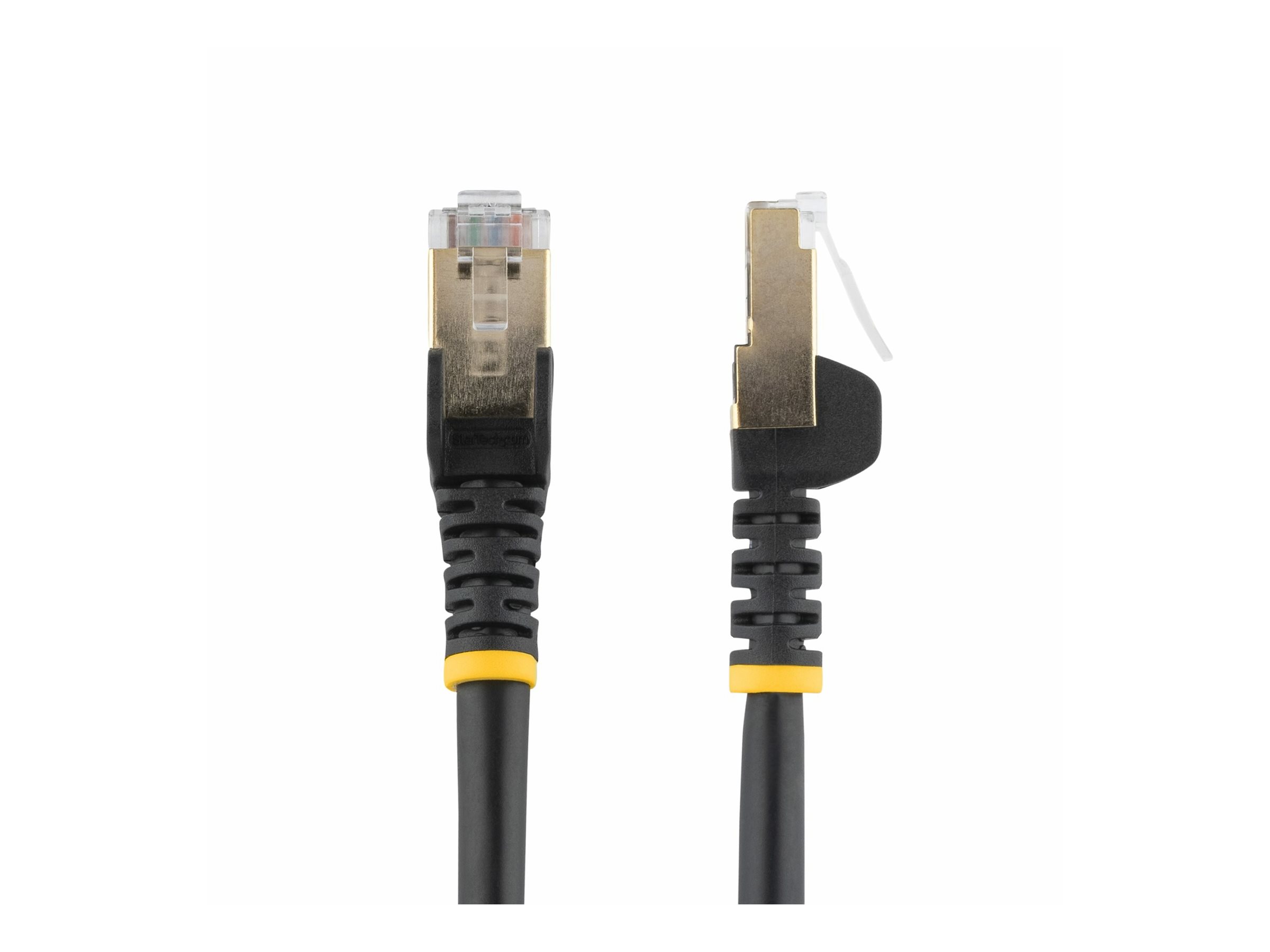 StarTech .com 1.5m CAT6A Ethernet Cable, 10 Gigabit Shielded Snagless RJ45 100W PoE Patch Cord, CAT 6A 10GbE STP Network Cable w/Strain Relief, Black, UL Certified Wiring/TIA