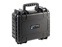 OUTDOOR kuffert i sort med skum polstring 330x235x150 mm Volume 11,7 L Model: 3000/B/SI