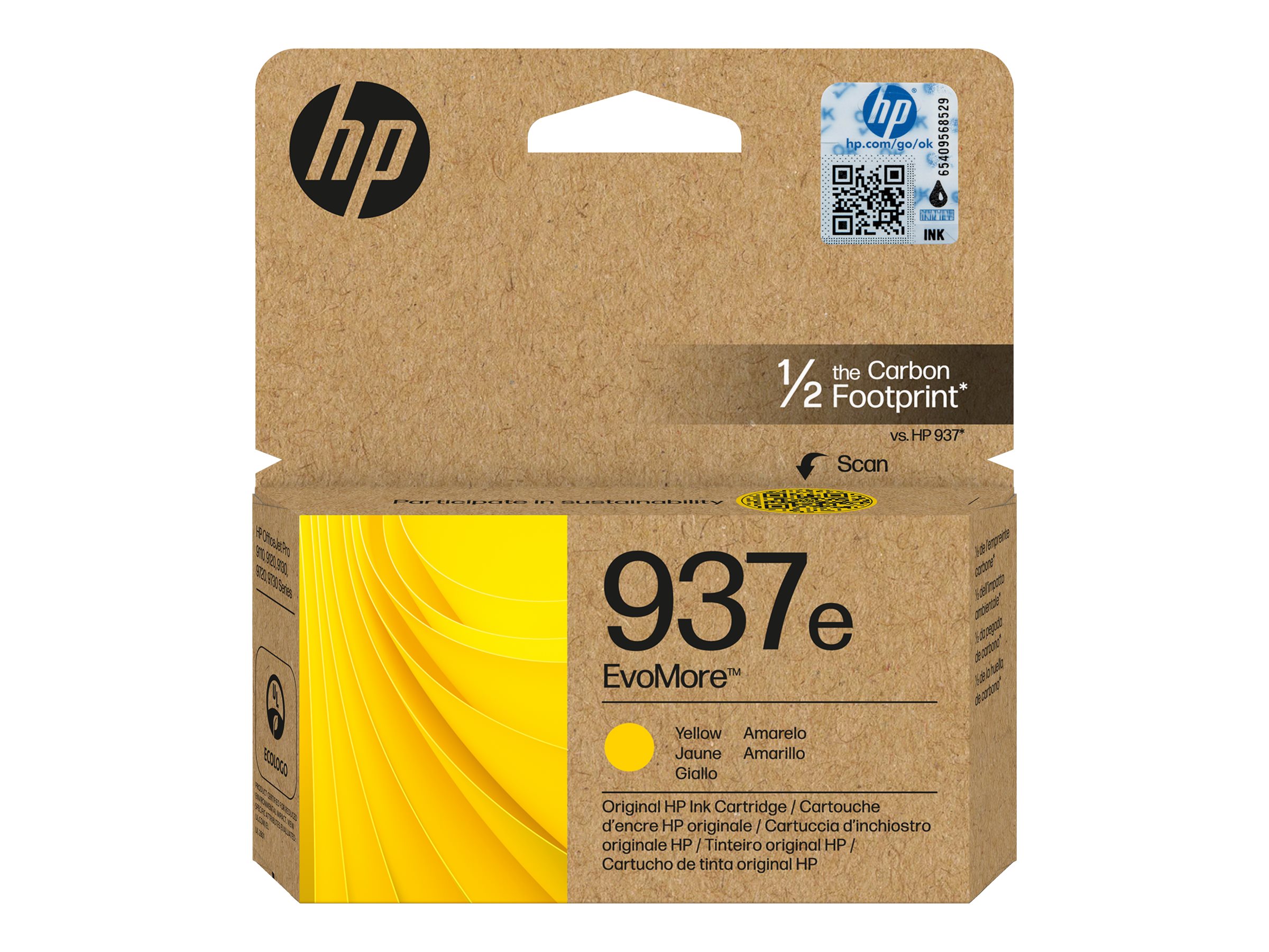 Hp 937e Evomore Yellow Original Ink Cartridge Hp 937e Evomore Yellow Original Ink Cartridge