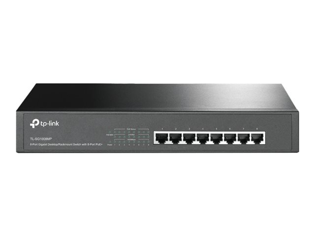 Image of TP-Link TL-SG1008MP - switch - 8 ports - unmanaged - rack-mountable