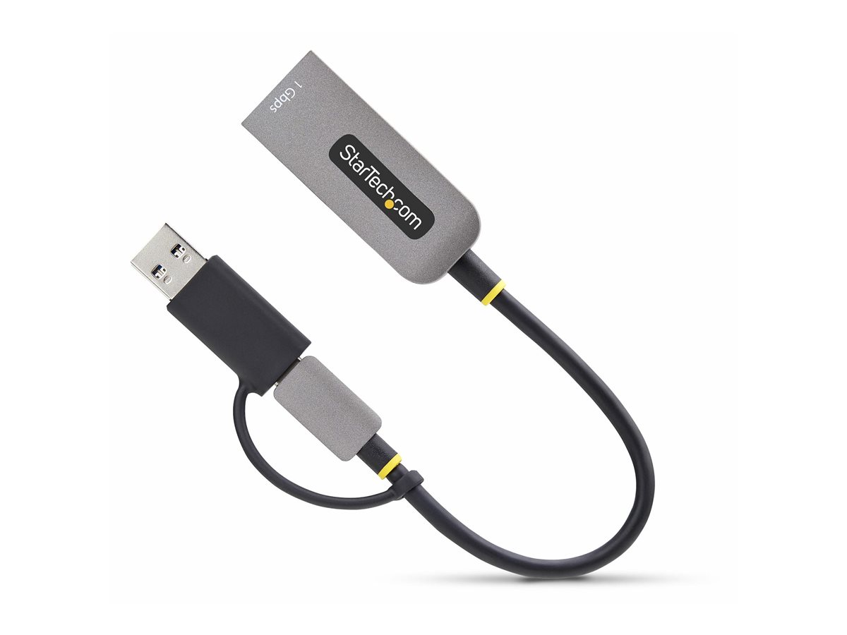 Startech USB-C to Ethernet Adapter w/USB-A Adapter, Realtek RTL8153B