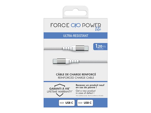 Force Power Lite - USB-C - 24 pin USB-C pour 24 pin USB-C - 1.2 m