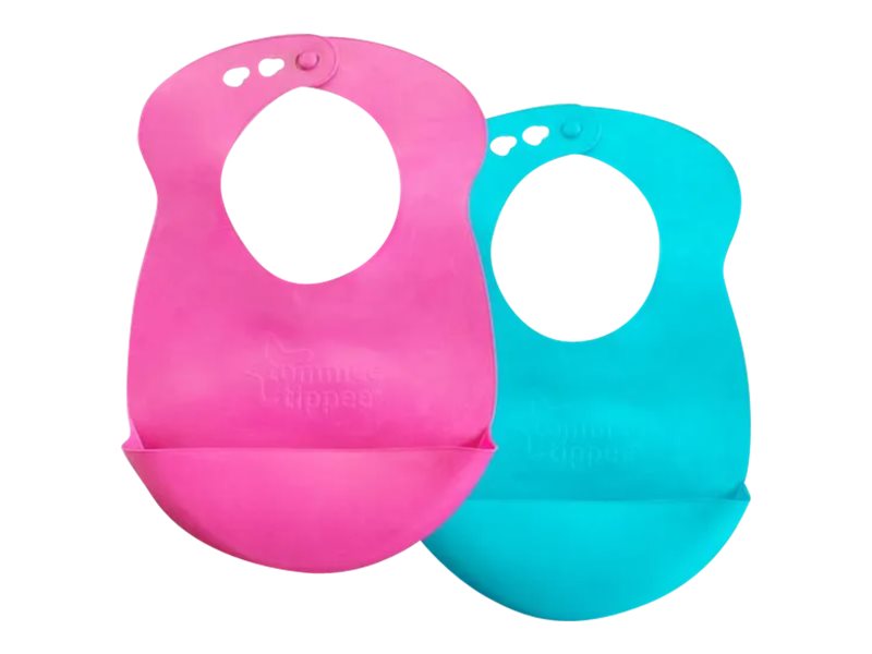 Tommy Tippee Easi-Roll Bib - Pink