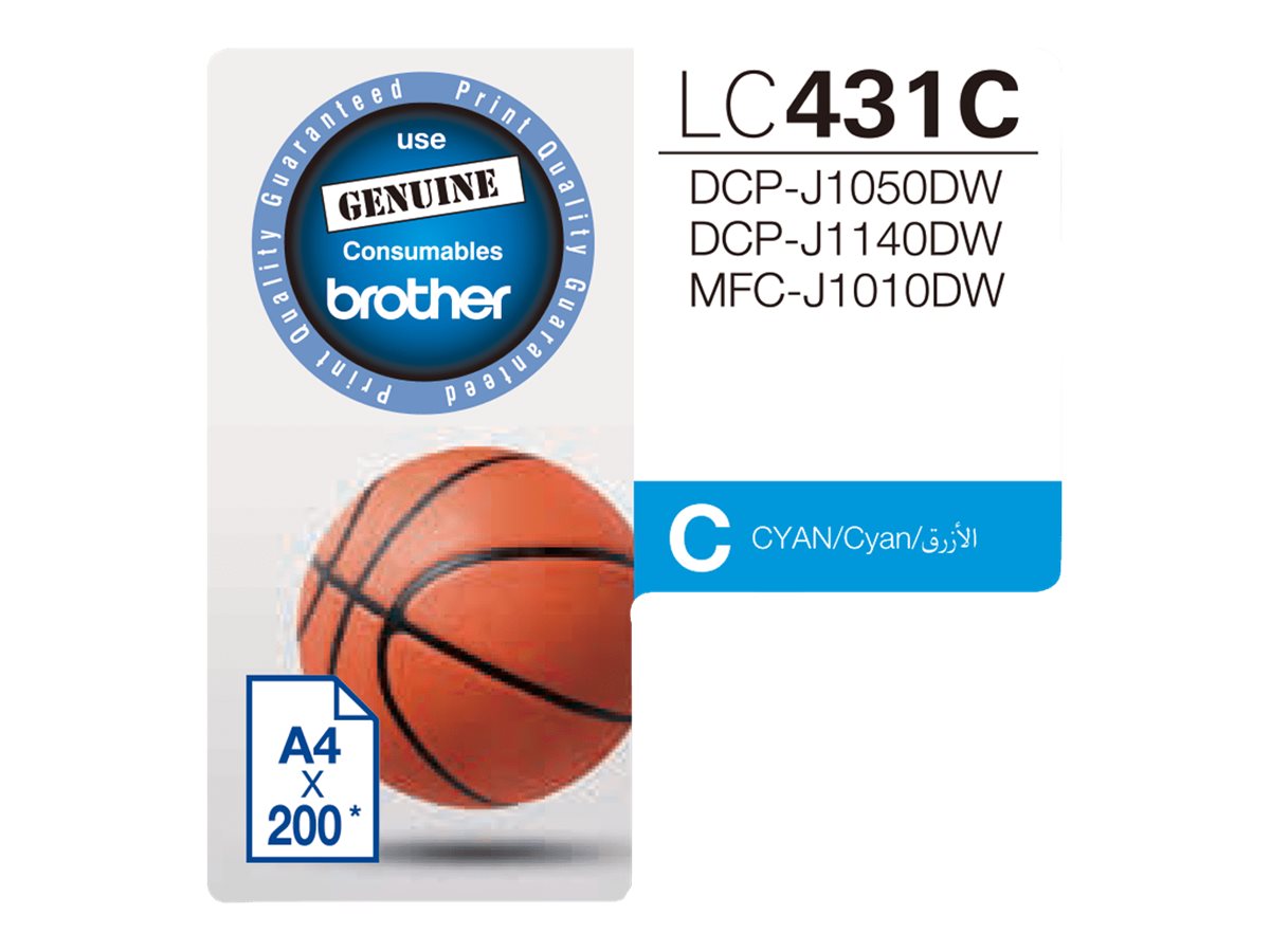 Brother LC431C cyan original ink Package view Front 80520