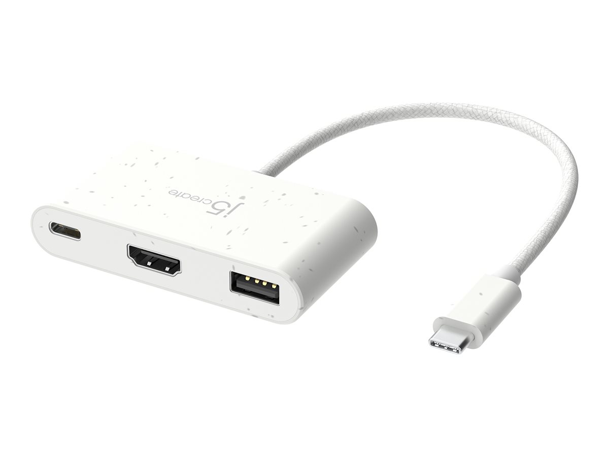 j5create JCA379EW docking station USB-C 3.2 Gen 1 Product shot Left-angle 979750
