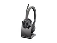 HP Poly Voyager 4320-M - Voyager 4300 UC series - headset - on-ear - Bluetooth - wireless, wired - USB-C - black - Certified for Microsoft Teams, Zoom Certified