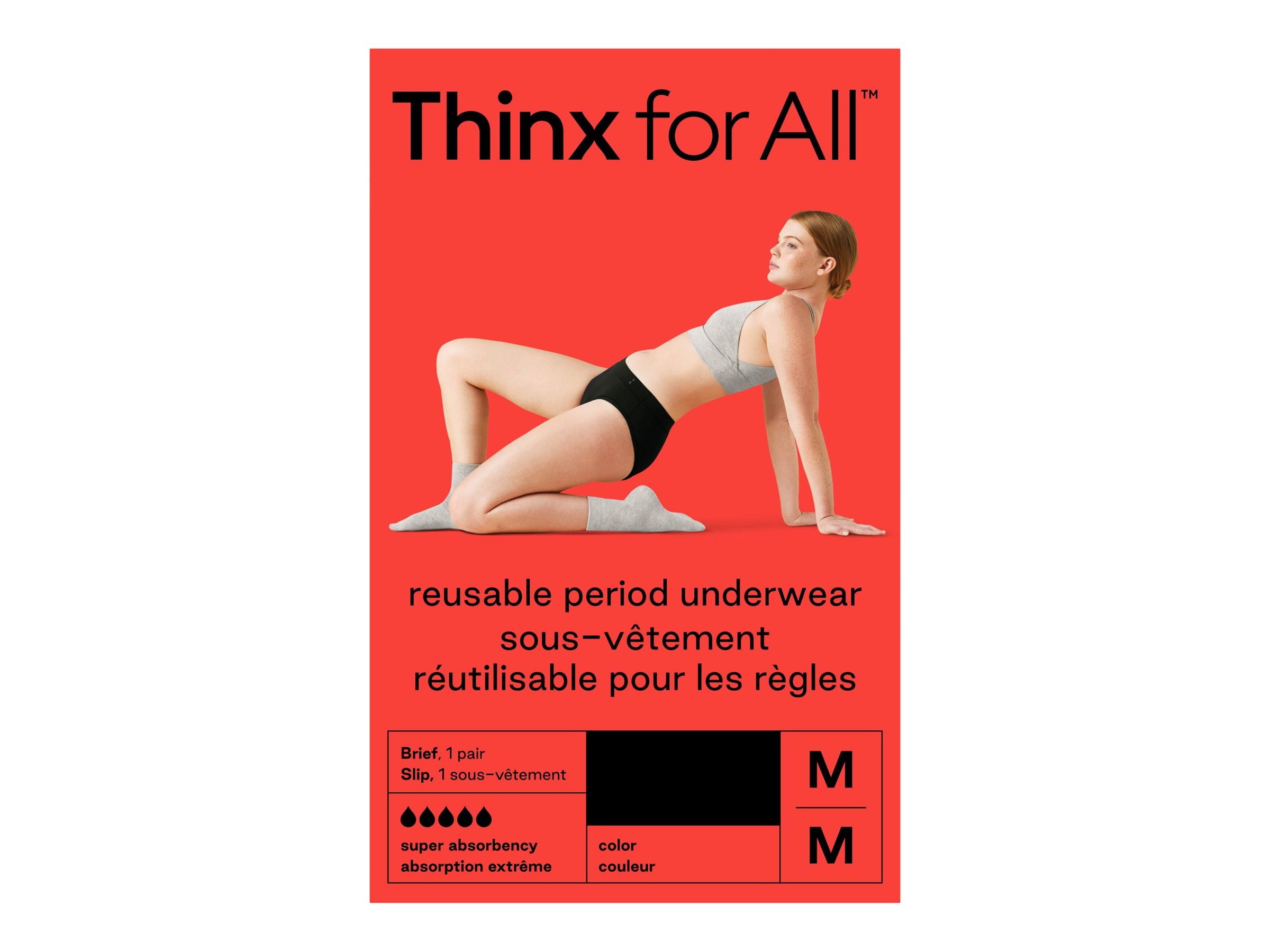 Thinx for All Leaks Hi Waist Incontinence Underwear Medium New 