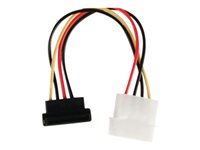 Nedis 7 pin Serial ATA (female) - 4-PIN intern strøm (male) Sort Rød Gul 15cm Strømforsyningsadapter