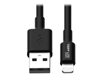 Eaton Tripp Lite Series USB-A to Lightning Sync/Charge Cable (M/M) - MFi Certified, Black, 6 ft. (1.8 m) - Data / power cable - USB male to Lightning male - 6 ft - black - for P/N: TLP606USB, TLP608RUSBB, U280-001-C2, U280-006-C3A-ST, U442-DOCK30, UPB-10K4-S2U