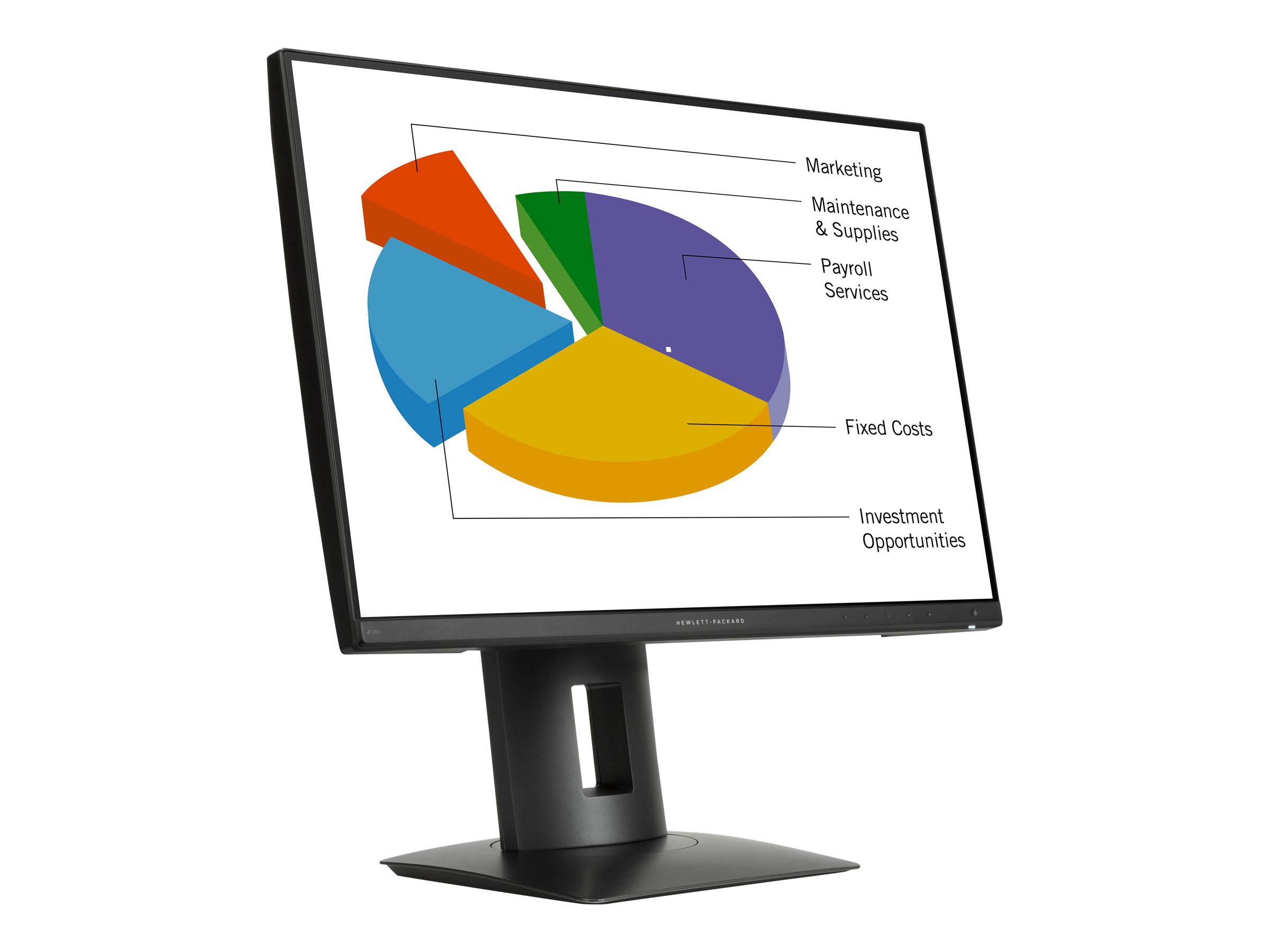 HP Z24N G2 24" Monitor - Full HD+ 1920x1200, IPS, HDMI/DP/USB-C - Refurbished