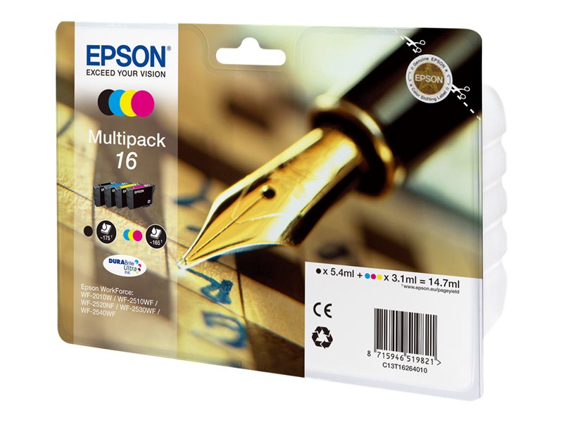 Epson 16 Multipack - pack de 4 - noir, jaune, cyan, magenta