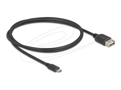 DELOCK USB 2.0 Kab USB Typ Micro-B St zu USB Typ-A Bu 1 81518 (BILD1)