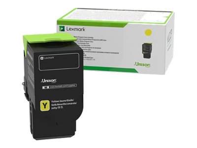 Lexmark High Yield yellow original toner cartridge Lexmark Corporate Product shot Left-angle 79150