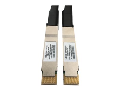 Eaton Tripp Lite Series 400G Passive Twinax Direct-Attach Cable (QSFP-DD/QSFP-DD), Black/Silver, 1 m