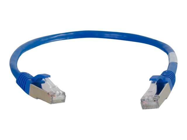 C2G Cat6a Booted Shielded (STP) Network Patch Cable - patch kabel - 10 m - modrá – foto 4