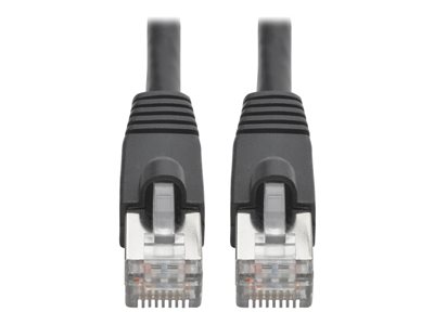 Tripp Lite Cat6a 10G-Certified Snagless Shielded STP Ethernet Cable (RJ45 M/M), PoE, Black, 8 ft.