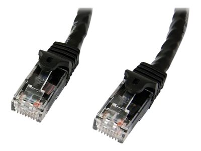 StarTech.com 6ft LSZH CAT6a Ethernet Cable, Black, 10 Gigabit Snagless RJ45  100W PoE Patch Cord, CAT 6A 10GbE 27AWG S/FTP Network Cable w/Strain
