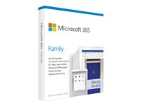 Microsoft 365 Family Bokspakke 15 måneder Op til 6 personer Android iOS Windows MacOS