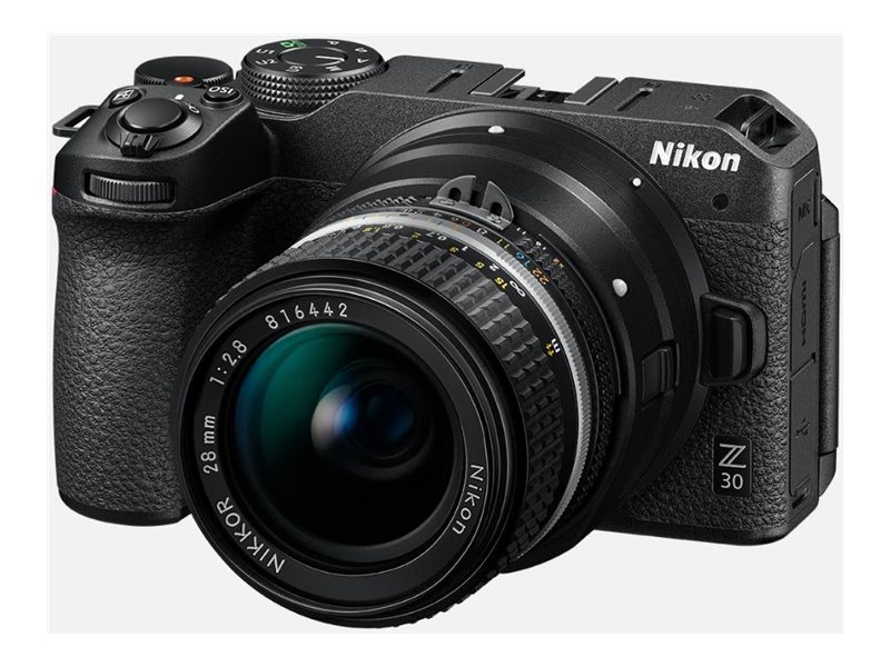 Nikon Z 30 digital camera NIKKOR Z DX 16-50mm VR Product shot Right-angle 79550