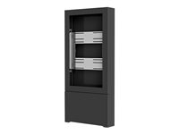 Chief Impact 55" Floor Standing Kiosk - Portrait Orientation - Black stand - for LCD / AV System - black