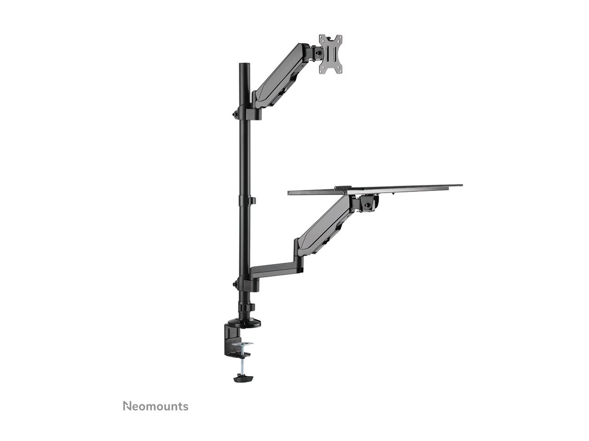 Neomounts DS90-325BL1 montážní sada - pracovní stanice pro sezení a stání - pro LCD displej / klávesnice / myš - černá – foto 3