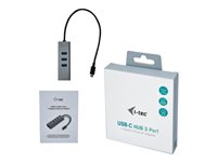 i-Tec USB-C Metal 3-Port - hub - 3 ports