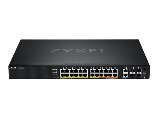 Zyxel XGS2220 Series XGS2220-30HP - commutateur - accs GbE L3 24 ports, NebulaFLEX Cloud, avec 6 liaisons montantes 10G - 30 ports - Gr - Montable sur rack