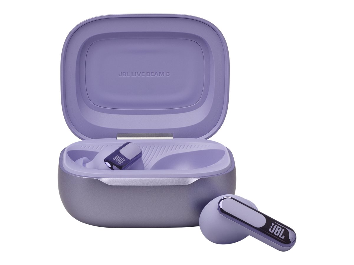 JBL LIVE Beam 3 Bluetooth Earphones - Purple - JBLLIVEBEAM3PURAM